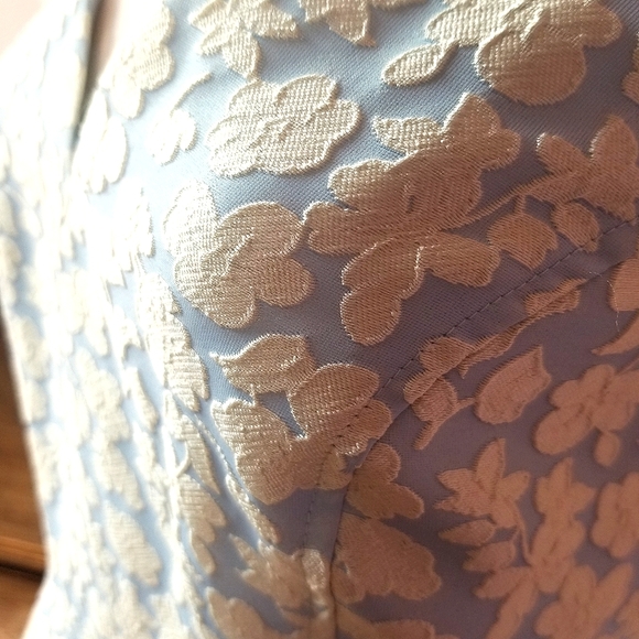 Jill Stuart Blue & Yellow Sweetheart Dress - Picture 3 of 6